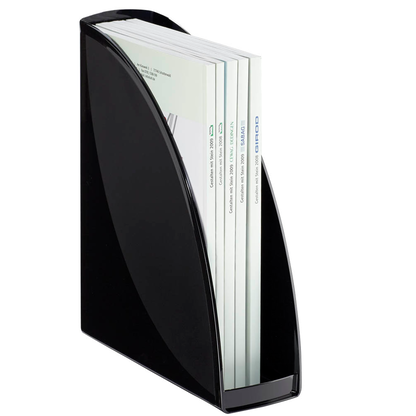 Artikelbild 2 für 4 ELBA Stehsammler wave 400091711 schwarz Kunststoff, DIN A4, Artikelnummer 387098