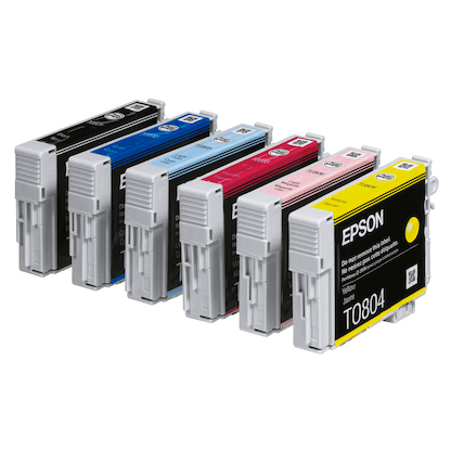 Artikelbild 3 für EPSON T0807 schwarz, cyan, magenta, gelb, light cyan, light magenta Druckerpatronen, 6er-Set, Artikelnummer 868406