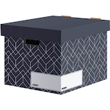 Artikelbild 1 für 5 Bankers Box Archivboxen Bankers Box mitternachtsblau/weiß 34,0 x 39,0 x 29,1 cm, Artikelnummer 366631