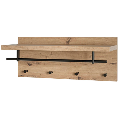 Artikelbild 5 für HAKU Möbel Wandgarderobe 37444 eiche Holz 4 Haken 75,0 x 30,0 cm, Artikelnummer 965727