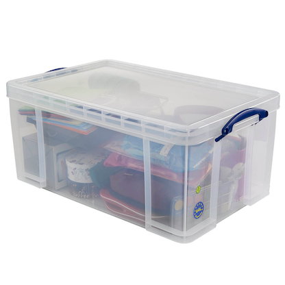 Artikelbild 9 für Really Useful Box Aufbewahrungsbox 64,0 l transparent 71,0 x 44,0 x 31,0 cm, Artikelnummer 253948