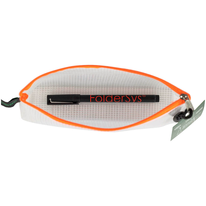 Artikelbild 2 für FolderSys Reißverschlussbeutel transparent/orange 0,28 mm, 1 St., Artikelnummer 278639