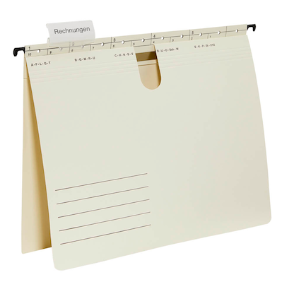 Artikelbild 8 für 50 Hängehefter Karton chamois 1 x kaufmännische Heftung, Artikelnummer 182378