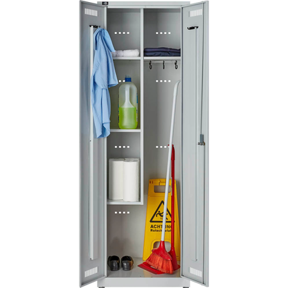 Artikelbild 4 für BISLEY LIGHT Putzmittelschrank GL06AZ-245 GL06AZ245 lichtgrau 60,0 x 50,0 x 185,0 cm, aufgebaut, Artikelnummer 454525