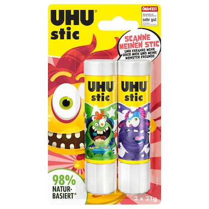 Artikelbild 5 für 2 UHU MONSTER Klebestifte 2x 21,0 g, Artikelnummer 312669