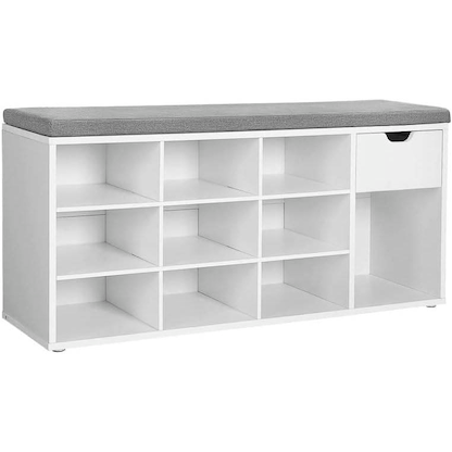 Artikelbild 12 für VASAGLE Schuhbank LHS024W01V1 weiß Holz 104,0 cm, Artikelnummer 438897