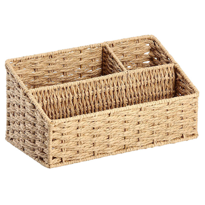 Artikelbild 2 für Zeller Schreibtisch-Organizer Papiergeflecht natur Papiergeflecht 3 Fächer 25,5 x 14,2 x 12,2 cm, Artikelnummer 540249