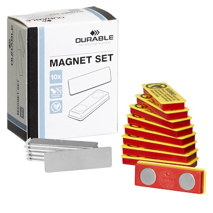 Artikelbild 12 für DURABLE Selbstklebende Magnete rot/gelb 10 St., Artikelnummer 244727