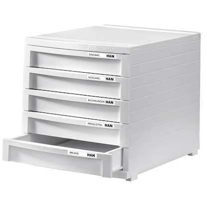 Artikelbild 2 für HAN Schubladenbox Contur weiß 1505-12, DIN B4 mit 5 Schubladen, Artikelnummer 661704