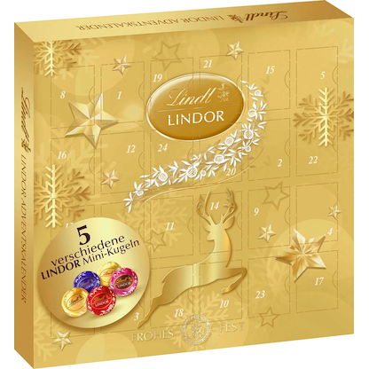Artikelbild 9 für Lindt LINDOR Adventskalender 24 St./109,0 g, Artikelnummer 384327