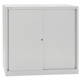 Artikelbild 1 für BISLEY Schiebetürenschrank ECO, SD12112S645 lichtgrau 2 Fachböden 120,0 x 43,0 x 118,1 cm, Artikelnummer 437327
