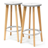 Artikelbild 1 für 2 meet powered by PAPERFLOW Barhocker Woody THWOOD.23.13 weiß, Artikelnummer 546871