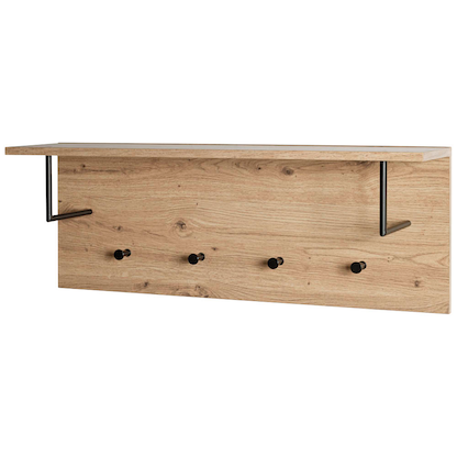 Artikelbild 3 für HAKU Möbel Wandgarderobe 37447 eiche Holz 4 Haken 80,0 x 30,0 cm, Artikelnummer 965743