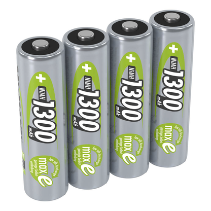 Artikelbild 9 für 4 ANSMANN Akkus maxE Mignon AA 1.300 mAh, Artikelnummer 890602