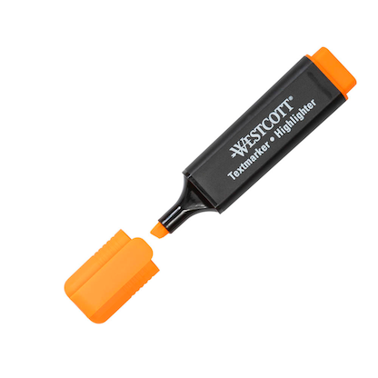 Artikelbild 19 für WESTCOTT Textmarker orange, 1 St., Artikelnummer 333276