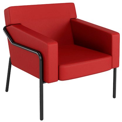 Artikelbild 15 für medso powered by PAPERFLOW Sessel MEDSO L rot schwarz Kunstleder, 1 St., Artikelnummer 522886