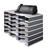 Artikelbild 1 für styro Sortierstation Styrodoc grau/blau mit 18 Fächer, Artikelnummer 435891