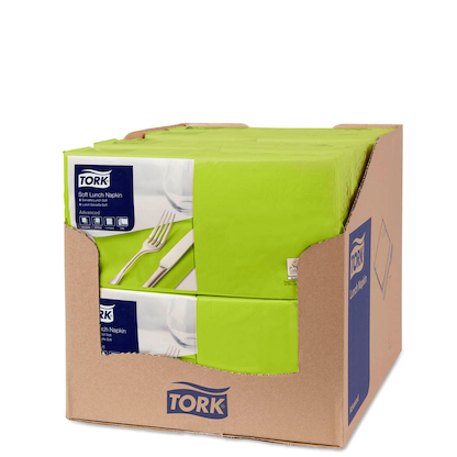 Artikelbild 3 für TORK Servietten Soft limone 3-lagig 32,6 x 33,0 cm, 150 St., Artikelnummer 452274