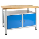 Artikelbild 1 für ADB Werkbank lichtgrau, blau 120,0 x 60,0 x 84,0 cm, Artikelnummer 674768