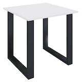 Artikelbild 1 für VCM my office Lona Schreibtisch weiß quadratisch, U-Fuß-Gestell schwarz 80,0 x 80,0 cm, Artikelnummer 906089