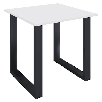 Artikelbild für VCM my office Lona Schreibtisch weiß quadratisch, U-Fuß-Gestell schwarz 80,0 x 80,0 cm, Artikelnummer 906089