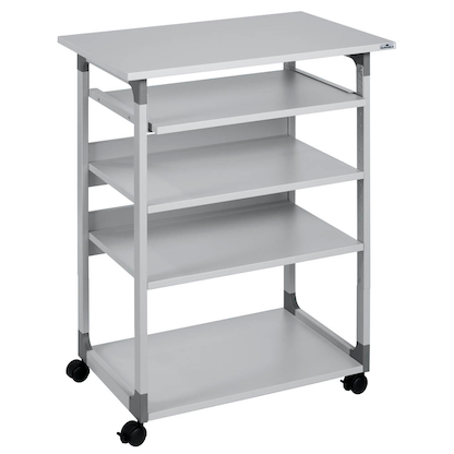 Artikelbild 2 für DURABLE PC-Tisch höhenverstellbar mit Rollen grau 75,0 x 53,4 x 95,0 - 115,0 cm, Artikelnummer 183236