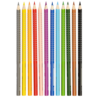 Artikelbild 2 für FABER-CASTELL Colour GRIP Buntstifte farbsortiert, 12 St., Artikelnummer 534271