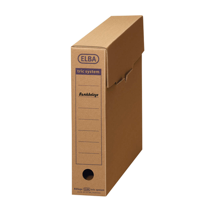 Artikelbild 3 für 12 ELBA Archivboxen tric system braun 8,0 x 34,1 x 31,5 cm, Artikelnummer 748673