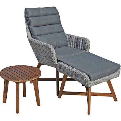 Artikelbild 12 für Garden Pleasure Loungesessel CALVIA grau, braun Kunststoff, Metall, 6-teilig, Artikelnummer 379903