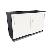 Artikelbild 1 für fm Schiebetürenschrank Oldenburg, 4260649683460 weiß, lavagrau 1 Fachboden 120,0 x 44,2 x 78,1 cm, Artikelnummer 407591