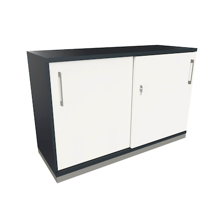 Artikelbild 18 für fm Schiebetürenschrank Oldenburg, 4260649683460 weiß, lavagrau 1 Fachboden 120,0 x 44,2 x 78,1 cm, Artikelnummer 407591