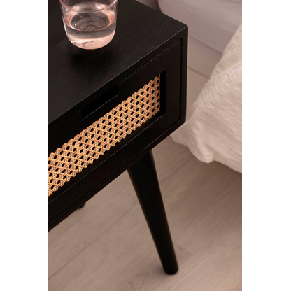 Artikelbild 6 für WOHNLING Nachttisch Massivholz schwarz 40,0 x 30,0 x 60,0 cm, Artikelnummer 314672