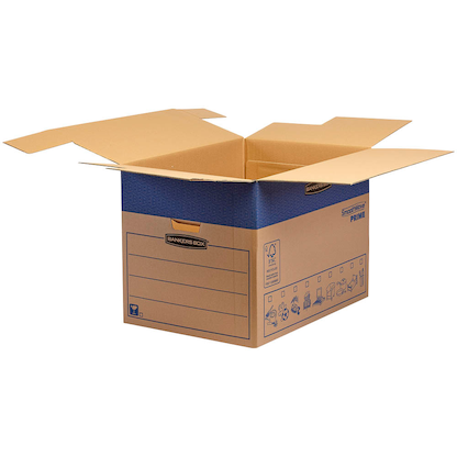 Artikelbild 2 für 5 Bankers Box Umzugskartons SmoothMove FastFold 63,2 x 48,0 x 46,3 cm, Artikelnummer 539068