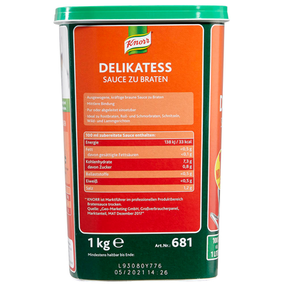 Artikelbild 2 für Knorr® DELIKATESS Sauce zu Braten 1,0 kg, Artikelnummer 178584