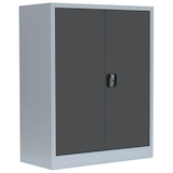 Artikelbild 1 für LÜLLMANN Metallschrank 530318 anthrazit, lichtgrau 80,0 x 38,3 x 100,0 cm, aufgebaut, Artikelnummer 182388