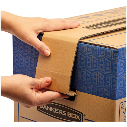 Artikelbild 4 für 5 Bankers Box Umzugskartons SmoothMove FastFold 63,2 x 48,0 x 46,3 cm, Artikelnummer 539068