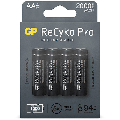 Artikelbild 15 für 4 GP Akkus ReCyko+ PRO Mignon AA 2.000 mAh, Artikelnummer 290223