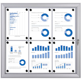 Artikelbild 1 für Showdown® Displays Schaukasten S alu 6x DIN A4, Artikelnummer 132191