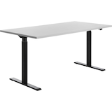 Artikelbild 1 für Topstar E-Table elektrisch höhenverstellbarer Schreibtisch lichtgrau rechteckig, T-Fuß-Gestell schwarz 160,0 x 80,0 cm, Artikelnummer 501302