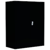 Artikelbild 1 für LÜLLMANN Metallschrank 530319 tiefschwarz 80,0 x 38,3 x 100,0 cm, aufgebaut, Artikelnummer 182398