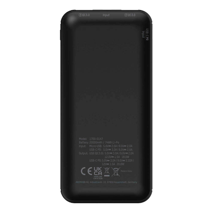 Artikelbild 7 für ANSMANN PB320PD Powerbank 20.000 mAh schwarz, Artikelnummer 654697