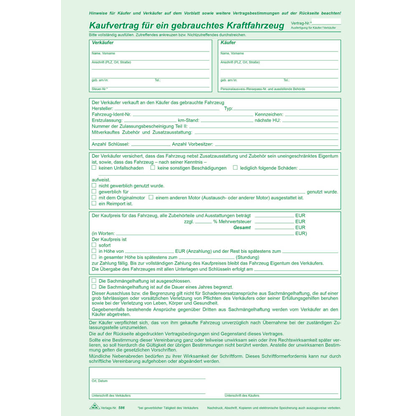 Artikelbild 2 für 10 RNK-Verlag 586/10 Kfz-Kaufverträge, Artikelnummer 622439