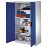 Artikelbild 1 für CP Metallschrank 8932-00 S10599 lichtgrau, enzianblau 120,0 x 60,0 x 195,0 cm, aufgebaut, Artikelnummer 416646