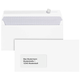 Artikelbild 1 für BONG Briefumschläge TopSTAR DIN lang mit Fenster hochweiß haftklebend 250 St., Artikelnummer 121210
