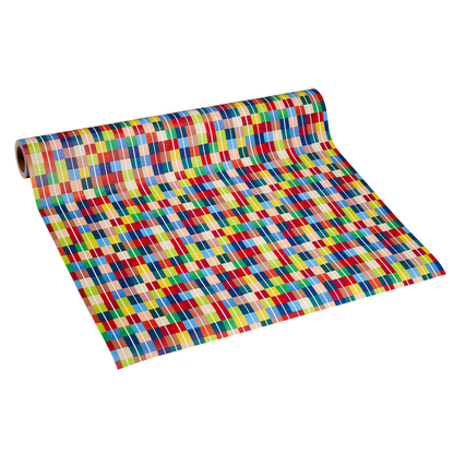 Artikelbild 2 für JUNG SCHÖNER VERPACKEN Geschenkpapier Pierrot Quadrate mehrfarbig, 20,0 m, Artikelnummer 223147