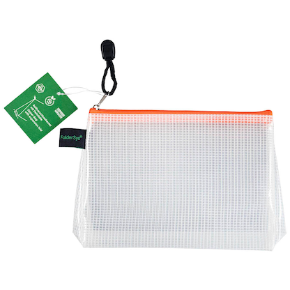 Artikelbild 5 für FolderSys Reißverschlussbeutel transparent/orange 0,28 mm, 1 St., Artikelnummer 278639