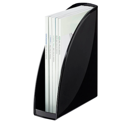 Artikelbild 4 für 4 ELBA Stehsammler wave 400091711 schwarz Kunststoff, DIN A4, Artikelnummer 387098