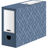 Artikelbild 1 für 5 Bankers Box Archivboxen Bankers Box Décor Serie schieferblau/weiß 10,0 x 34,5 x 25,3 cm, Artikelnummer 366654