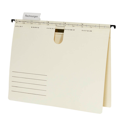 Artikelbild 2 für 50 Hängehefter Karton chamois 1 x kaufmännische Heftung, Artikelnummer 182378