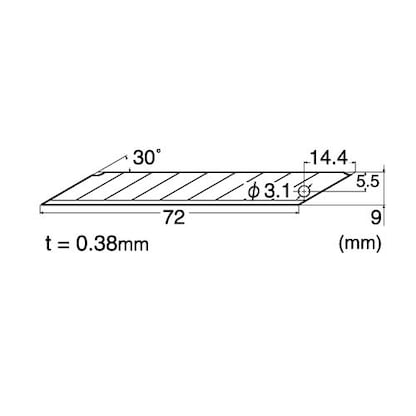 Artikelbild 2 für NT Cuttermesser-Klingen BD-100 silber 9,0 mm, 5 St., Artikelnummer 696367